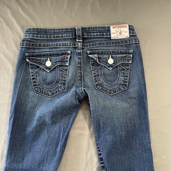 True Religion Blue Flare & Wide Leg Jeans - Picture 9 of 10